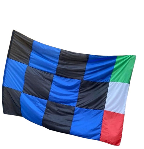Bandiera nero azzurro inter - bandiera,