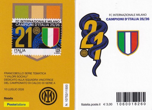 Inter campione italia - inter, d'italia